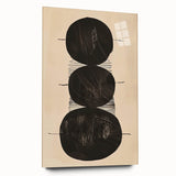 Abstract minimalist wall art design displayed on acrylic glass, showcasing soft pastel colors and geometric shapes, perfect for modern home decor.