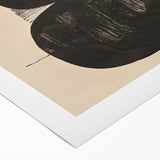 Abstract minimalist wall art on rolled canvas featuring soft pastel colors and geometric shapes, ideal for modern home decor and artistic interiors.