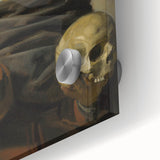 Baroque Allegorical Portrait Wall Art – Reflection on Mortality