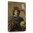 Baroque Allegorical Portrait Wall Art – Reflection on Mortality
