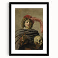 Baroque Allegorical Portrait Wall Art – Reflection on Mortality