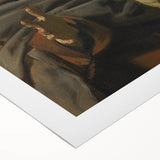 Baroque Allegorical Portrait Wall Art – Reflection on Mortality