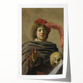 Baroque Allegorical Portrait Wall Art – Reflection on Mortality
