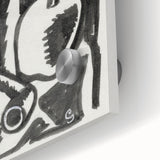 Abstract Expressionism: Still Life with Apple, Pipe, and Bottle Artwork