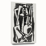 Abstract Expressionism: Still Life with Apple, Pipe, and Bottle Artwork