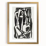 Abstract Expressionism: Still Life with Apple, Pipe, and Bottle Artwork