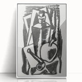 Abstract Expressionism: Still Life with Apple, Pipe, and Bottle Artwork