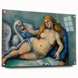 Impressionist Leda and the Swan Wall Art - Cézanne’s Mythical Scene Print