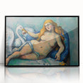 Impressionist Leda and the Swan Wall Art - Cézanne’s Mythical Scene Print