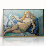 Impressionist Leda and the Swan Wall Art - Cézanne’s Mythical Scene Print
