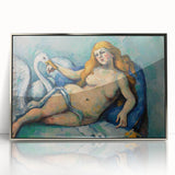 Impressionist Leda and the Swan Wall Art - Cézanne’s Mythical Scene Print