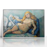 Impressionist Leda and the Swan Wall Art - Cézanne’s Mythical Scene Print