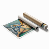 Impressionist Leda and the Swan Wall Art - Cézanne’s Mythical Scene Print