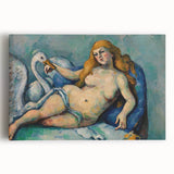 Impressionist Leda and the Swan Wall Art - Cézanne’s Mythical Scene Print