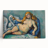 Impressionist Leda and the Swan Wall Art - Cézanne’s Mythical Scene Print