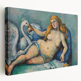 Impressionist Leda and the Swan Wall Art - Cézanne’s Mythical Scene Print