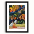 Tropical Tranquility: Modern Wall Art Inspired by Gauguin's Tahiti Scene