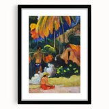 Tropical Tranquility: Modern Wall Art Inspired by Gauguin's Tahiti Scene