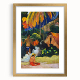 Tropical Tranquility: Modern Wall Art Inspired by Gauguin's Tahiti Scene