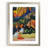 Tropical Tranquility: Modern Wall Art Inspired by Gauguin's Tahiti Scene
