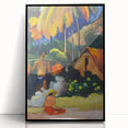 Tropical Tranquility: Modern Wall Art Inspired by Gauguin's Tahiti Scene