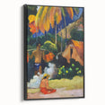 Tropical Tranquility: Modern Wall Art Inspired by Gauguin's Tahiti Scene