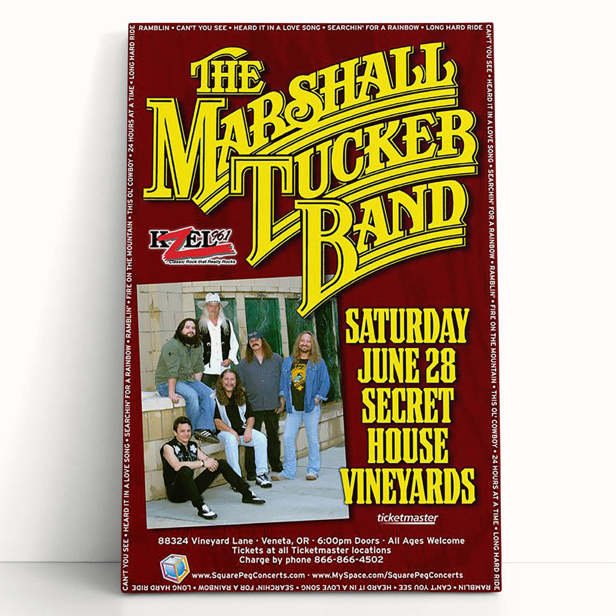 The Marshall Tucker Band Poster – Vintage 2016 Concert Art