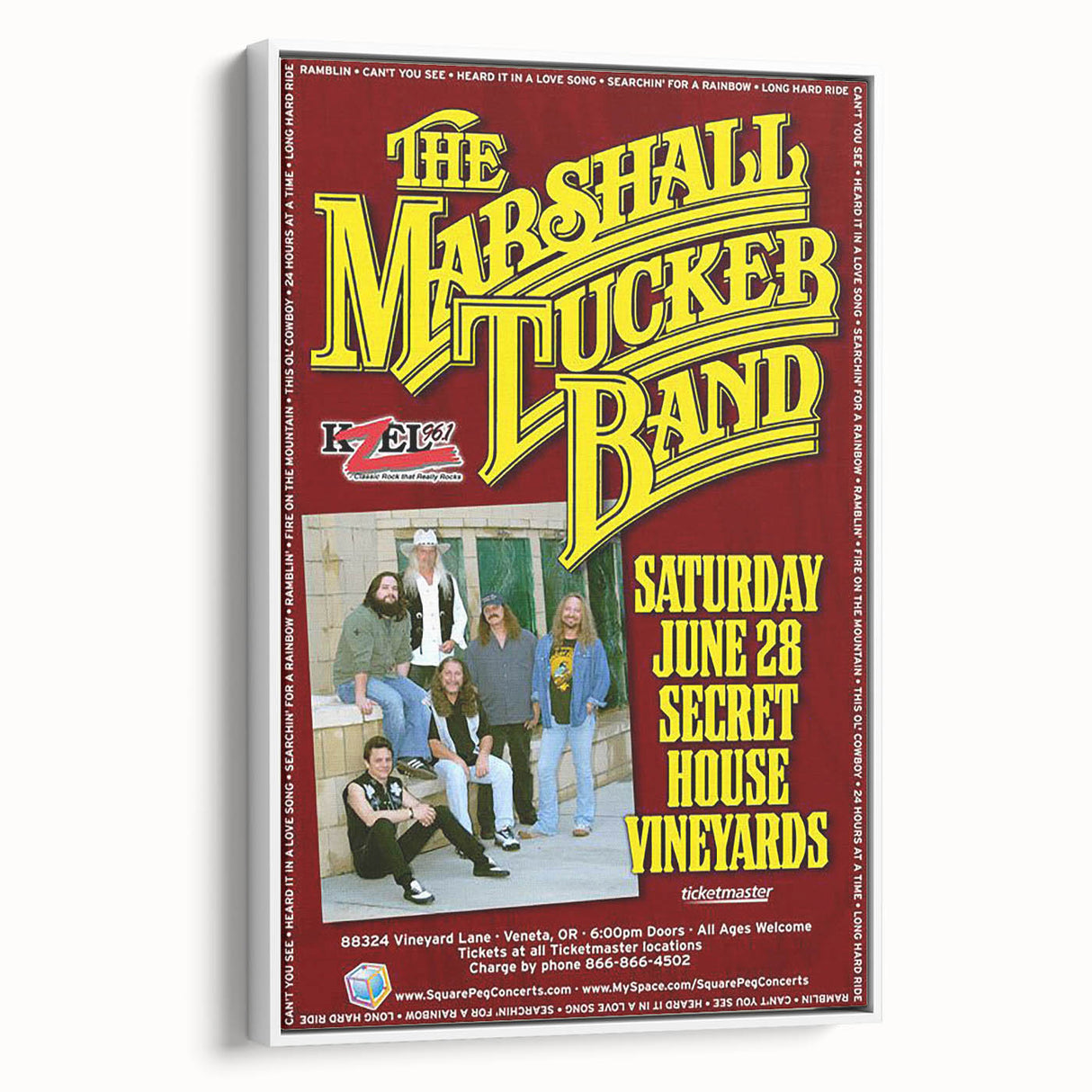 The Marshall Tucker Band Poster – Vintage 2016 Concert Art