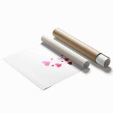 Whimsical Heart Garden Girls Room Wall Art - Nursery Art Print