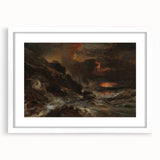 Romanticism Art - A Storm off the Normandy Coast by Eugène Isabey