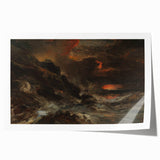 Romanticism Art - A Storm off the Normandy Coast by Eugène Isabey