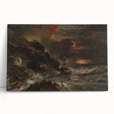 Romanticism Art - A Storm off the Normandy Coast by Eugène Isabey