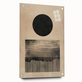 Custom Dining Room Wall Décor - Minimalist Sun & Horizon Art