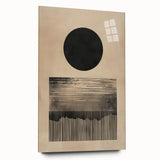 Custom Dining Room Wall Décor - Minimalist Sun & Horizon Art