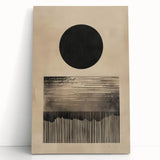 Custom Dining Room Wall Décor - Minimalist Sun & Horizon Art