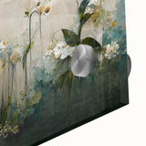 Elegant Floral Living Room Wall Art - Contemporary Canvas Print