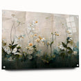 Elegant Floral Living Room Wall Art - Contemporary Canvas Print