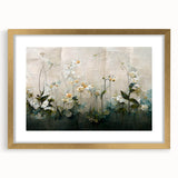 Elegant Floral Living Room Wall Art - Contemporary Canvas Print