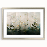 Elegant Floral Living Room Wall Art - Contemporary Canvas Print