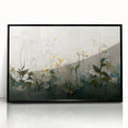 Elegant Floral Living Room Wall Art - Contemporary Canvas Print