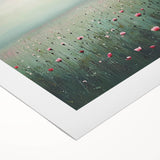 Abstract floral canvas artwork showcasing vibrant colors and intricate designs, rolled for easy display. Ideal for modern home decor or artistic accent pieces.