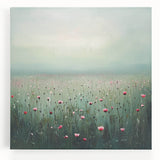 Abstract floral design stretched canvas artwork showcasing vibrant colors and intricate patterns, perfect for modern home decor. Ideal for enhancing living spaces and adding artistic flair.