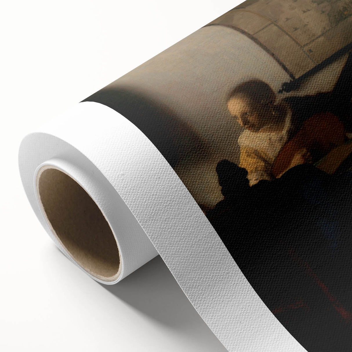 Baroque Woman Playing Lute Wall Art – Timeless Musical Grace