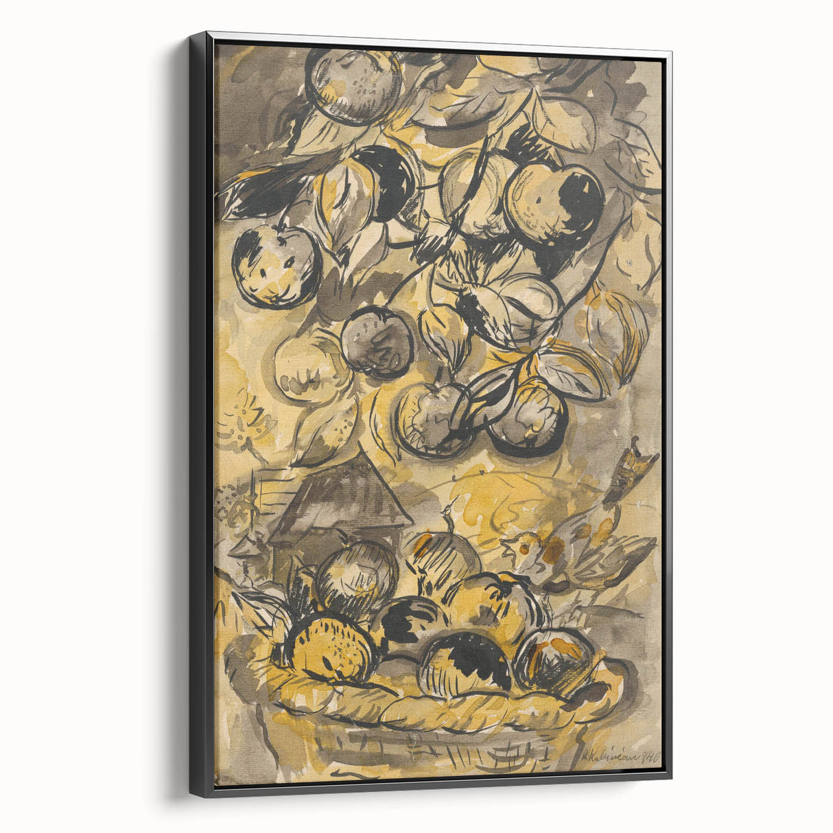 Expressionist Art: Still Life with Apples by Arnold Peter Weisz-Kubínčan