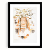 Abstract Modern Wall Art of Bermuda Houses by Charles Demuth