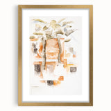 Abstract Modern Wall Art of Bermuda Houses by Charles Demuth