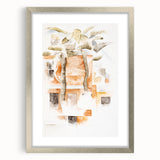 Abstract Modern Wall Art of Bermuda Houses by Charles Demuth