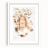 Abstract Modern Wall Art of Bermuda Houses by Charles Demuth