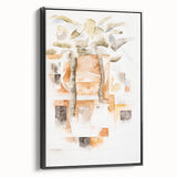 Abstract Modern Wall Art of Bermuda Houses by Charles Demuth