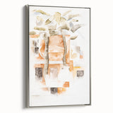 Abstract Modern Wall Art of Bermuda Houses by Charles Demuth